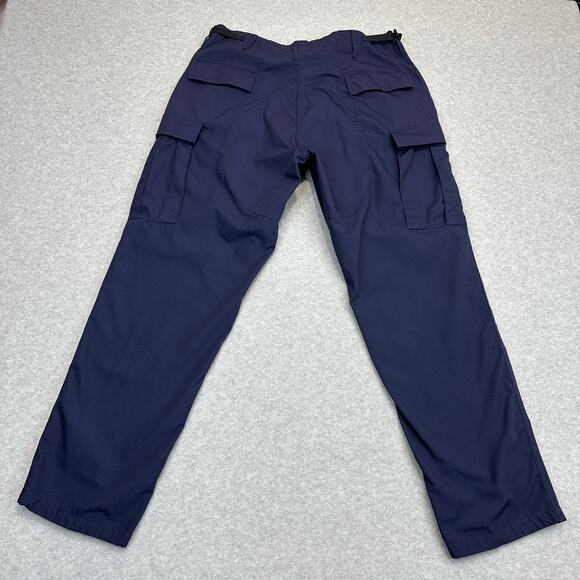 Propper Uniform BDU Trouser Men L Navy Cargo Adjustable Hem and Waist Button Fly - Picture 8 of 14